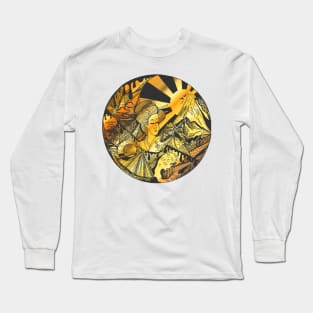 Gold Dreaming of Japan Long Sleeve T-Shirt